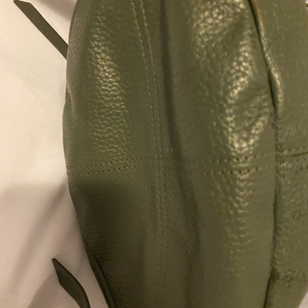 Allsaints Green Leather Medium Convertible Backpack - Picture 4 of 14
